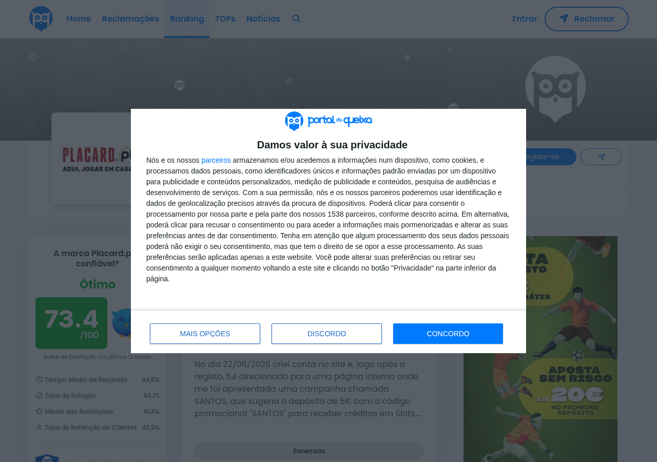 Captura datada da fonte Portal da Queixa