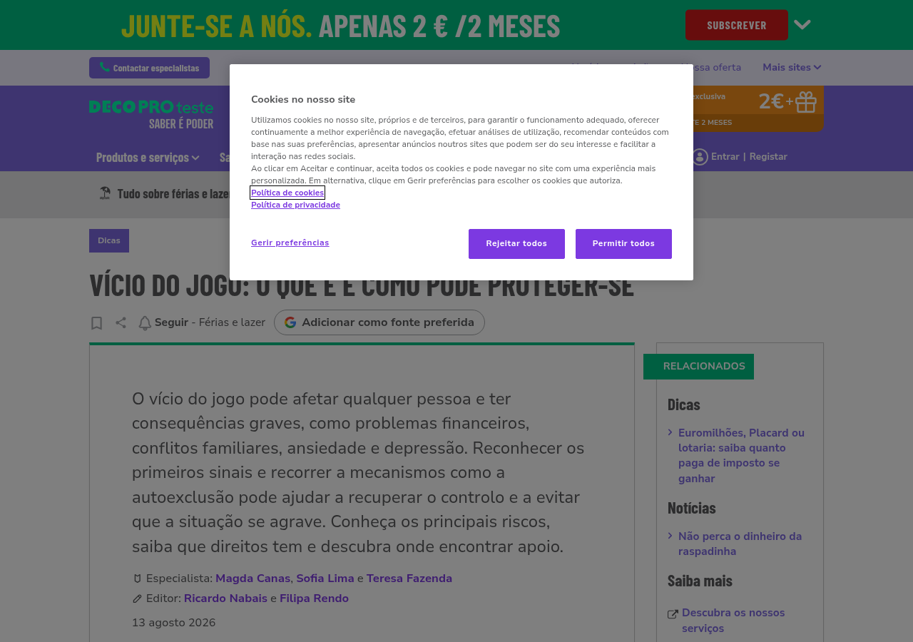 Captura datada da fonte DECO PROteste